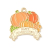 Thanksgiving Day Alloy Enamel Pendants ENAM-I076-01G-13-1