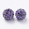 Pave Disco Ball Beads RB-S604-2-2