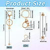 DIY Alloy Bar Beadable Keychain Making Kit DIY-SC0024-54KCG-2