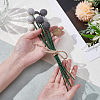 12Pcs 3 Colors Wool Artificial Flower AJEW-PH01681-3