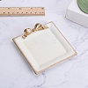 Square with Bowknot Porcelain Jewelry Plate PW-WG33B7C-01-1