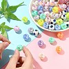 Two Tone Plating Acrylic Beads MACR-CJC0004-26-4