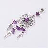 Tibetan Style Alloy European Dangle Charms PALLOY-JF00295-03-1