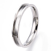 201 Stainless Steel Grooved Finger Ring Settings RJEW-TAC0017-4mm-06A-2