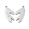 304 Stainless Steel Split Pendants LS-STAS-H235-03A-P-1