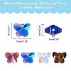 AHADERMAKER 200Pcs 4 Colors Electroplate Transparent Glass Beads Strands EGLA-GA0001-17-2