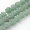 Natural Green Aventurine Bead Strands G-G735-63F-10mm-1