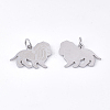 Non-Tarnish 201 Stainless Steel Pendants STAS-T046-JA334-1-2