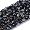 Natural Black Tourmaline Beads Strands X-G-F666-05A-4mm-1