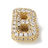 Brass Micro Pave Cubic Zirconia Beads KK-P290-61G-B-1