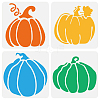 4Pcs 4 Styles PET Hollow Out Drawing Painting Stencils DIY-WH0394-0346-1