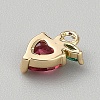 Brass Pave Cubic Zirconia Pendants KK-WH0108-33J-2
