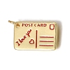 Brass Enamel Pendants KK-C262-25G-1