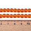Transparent Glass Beads Strands GLAA-T032-T6mm-25-2