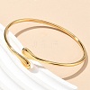304 Stainless Steel Cuff Bangles for Women AJEW-P127-16G-3