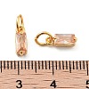 Brass Micro Pave Cubic Zirconia Charms ZIRC-F111-03G-11-3