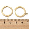 201 Stainless Steel Huggie Hoop Earrings Findings STAS-A167-01H-G-3