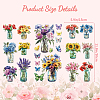 3 Sheets 3 Styles PVC Waterproof Decorative Stickers DIY-WH0404-067-2