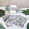 12 Sheets 2 Colors PVC Self-adhesive Label Stickers DIY-HY0001-01-5