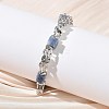Natural Blue Spot Jasper Link Chain Bracelets for Women BJEW-Z148-06P-05-5