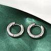 202 Stainless Steel Polishing Hoop Earrings EJEW-M106-02P-08-1