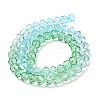 Transparent Painted Glass Beads Strands X1-DGLA-A034-T8mm-A16-5