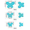   42Pcs 3 Style Synthetic Turquoise Beads G-PH0001-91-7