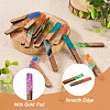 20Pcs 10 Styles Transparent Resin & Walnut Wood Big Pendants RESI-TA0001-59-5