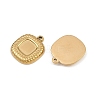 304 Stainless Steel Pendant Cabochon Settings STAS-L303-34G-2