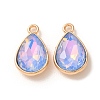 Alloy Glass Pendants GL-CBA7A25-02F-1