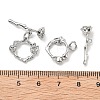 Brass Toggle Clasps X-KK-B129-20P-3