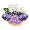 Insect with Flower Enamel Pins JEWB-E033-01G-01-1
