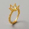 Adjustable Brass Ring Findings KK-WH0062-40G-1