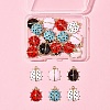 24Pcs 5 Styles Alloy Enamel Pendants ENAM-FS0002-94-8