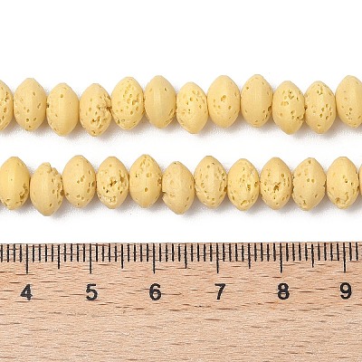 Synthetic Lava Rock Beads Strands G-B087-02A-05-1