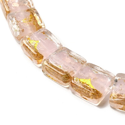 Handmade Gold Foil and Silver Foil Lampwork Beads FOIL-C001-01B-07-1