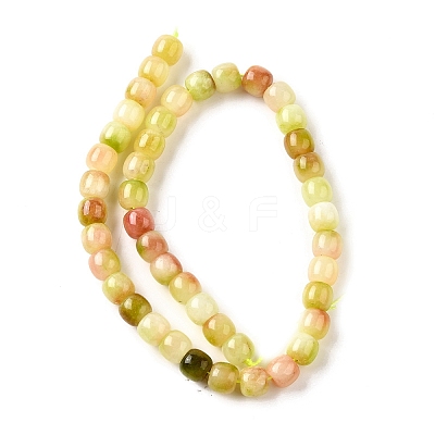 Natural Dyed White Jade Beads Strands G-U023-B03-03-1