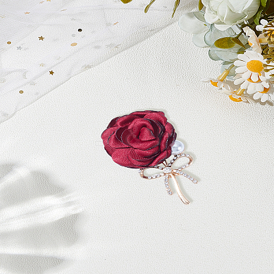1Pc Cloth Flower Brooch JEWB-LP0010-05-1