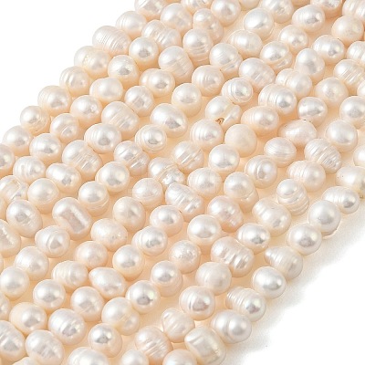 Natural Cultured Freshwater Pearl Beads Strands PEAR-L034-16B-1