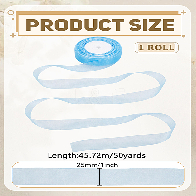 1 Roll Sheer Organza Ribbon OCOR-LP0001-73C-1