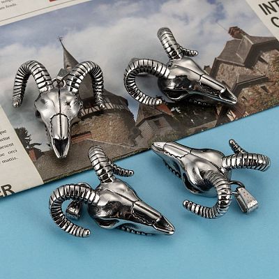 Cattle Skull 304 Stainless Steel Big Pendants STAS-M206-100AS-1