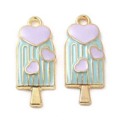 Summer Theme Alloy Enamel Pendants ENAM-B050-06G-04-1