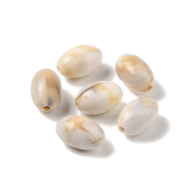 Two Tone Opaque Acrylic Beads MACR-M044-10-1