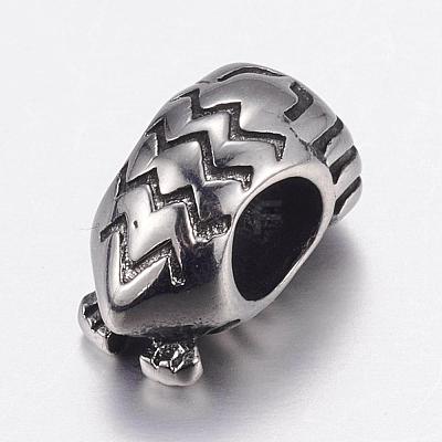 304 Stainless Steel European Beads STAS-P173-078AS-1