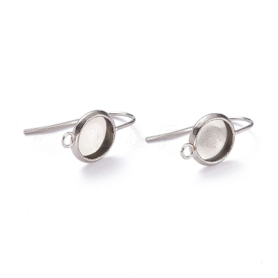 Tarnish Resistant 304 Stainless Steel Earring Settings LS-STAS-O141-03P-1