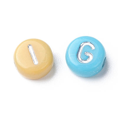 Opaque Mixed Color Acrylic Beads MACR-Q242-011B-1