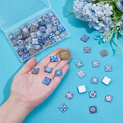 4 Bags Glass Cabochons GGLA-PH0001-75B-1