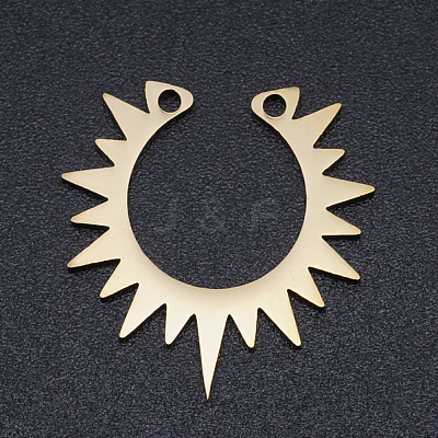 201 Stainless Steel Laser Cut Pendants STAS-S105-T972-2-1