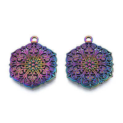 Ion Plating(IP) 201 Stainless Steel Pendants STAS-N098-206M-1