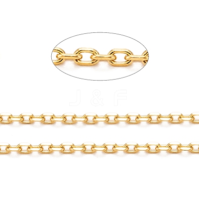 3.28 Feet Ion Plating(IP) 304 Stainless Steel Cable Chains X-CHS-H009-02G-1